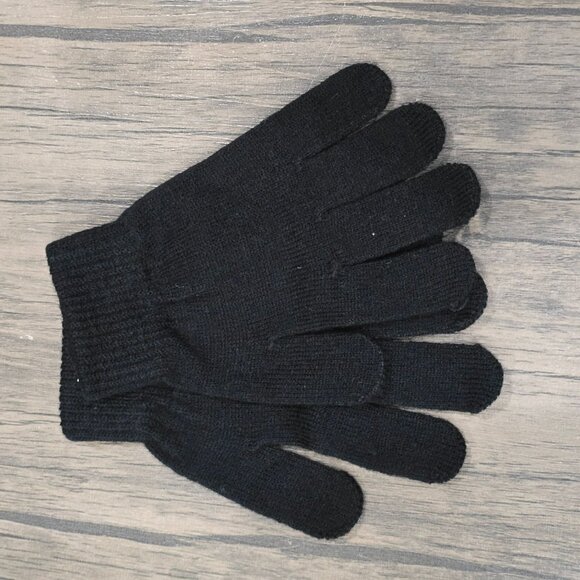 Disney ✦ Descendants Kids Gloves ✦ 2-Pack Black & Striped Convertible NWT - Picture 3 of 5